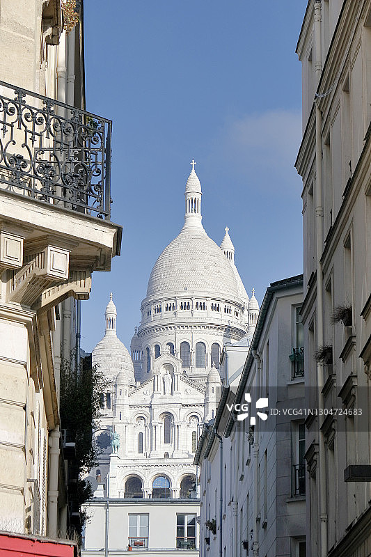 法国巴黎的圣心大教堂图片素材