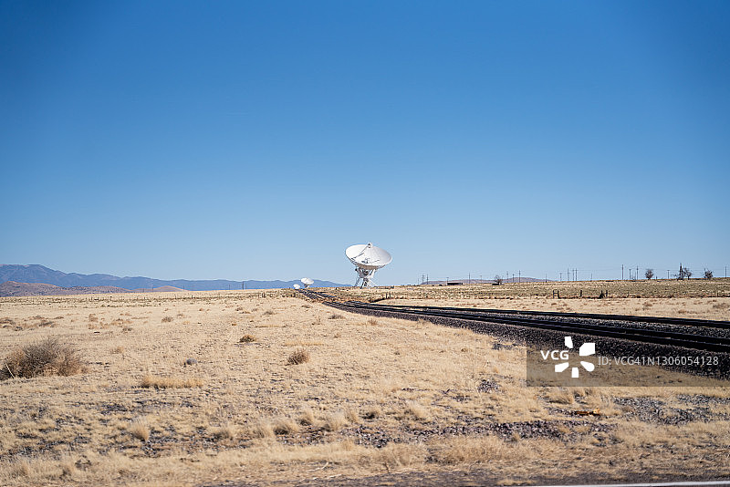 国家射电天文台或甚大阵列在Socorro，新墨西哥州图片素材