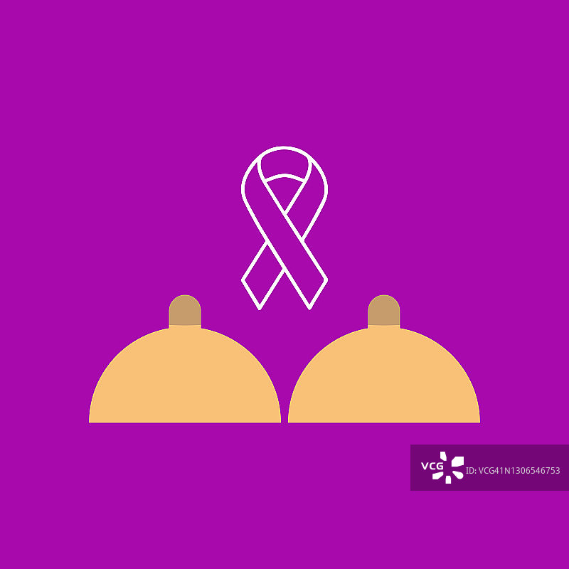 乳腺癌概念向量背景图片素材