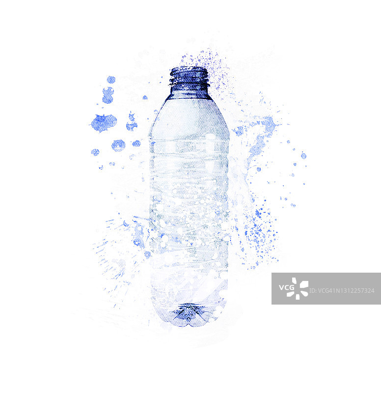 塑料瓶插图图片素材