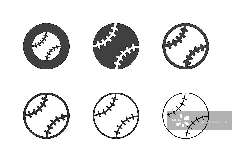 棒球图标-多系列图片素材