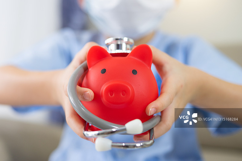 健康保险概念、省钱概念、医疗费用概念图片素材