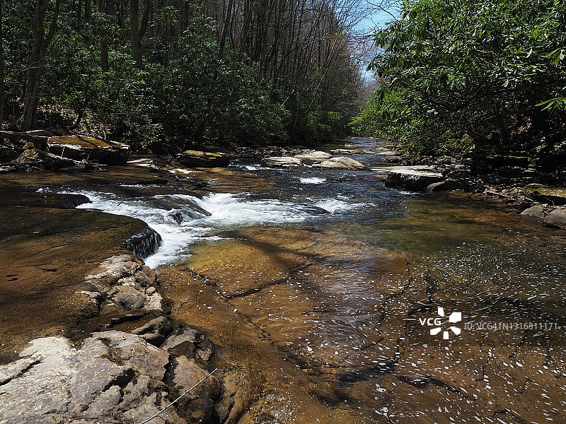 在Camp Creek的Mill Falls图片素材