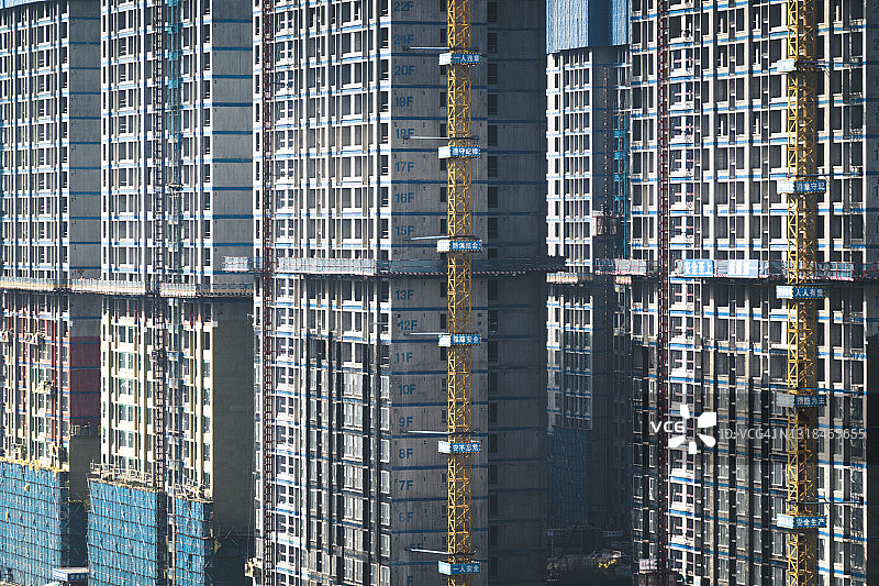 在建摩天大楼的外观图片素材