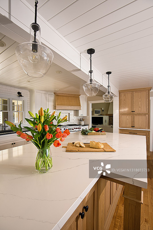 家居装修改建当代厨房设计在住宅的家图片素材
