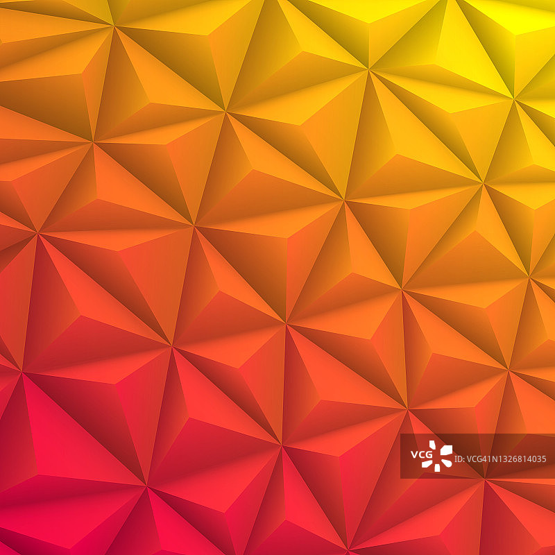 抽象几何纹理-低多边形背景-多边形马赛克-橙色梯度图片素材