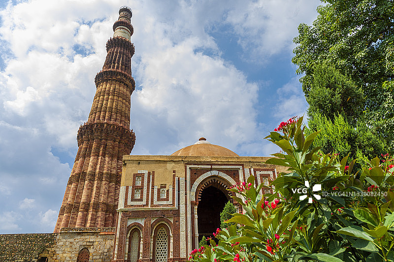 印度新德里的Qutab Minar图片素材