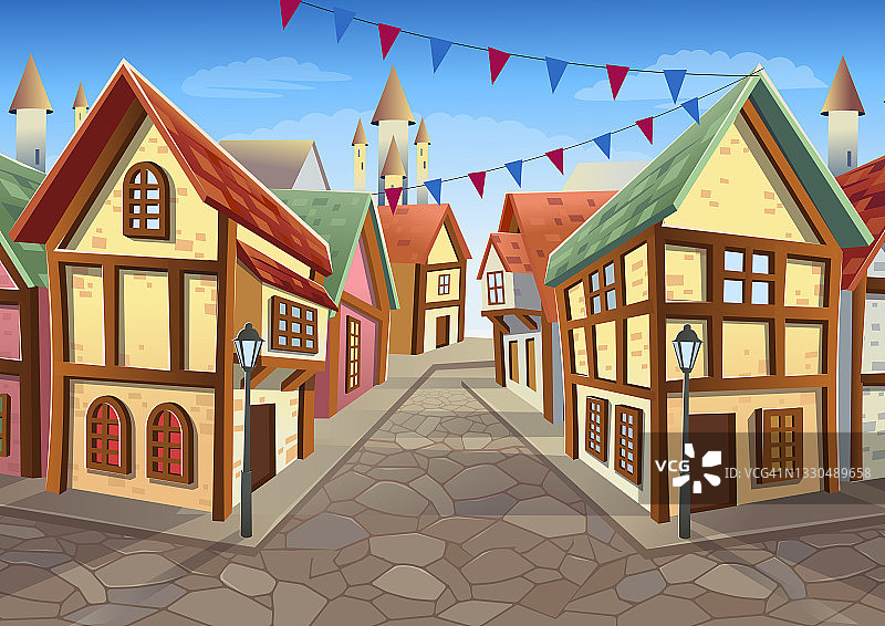 中世纪的小镇2图片素材