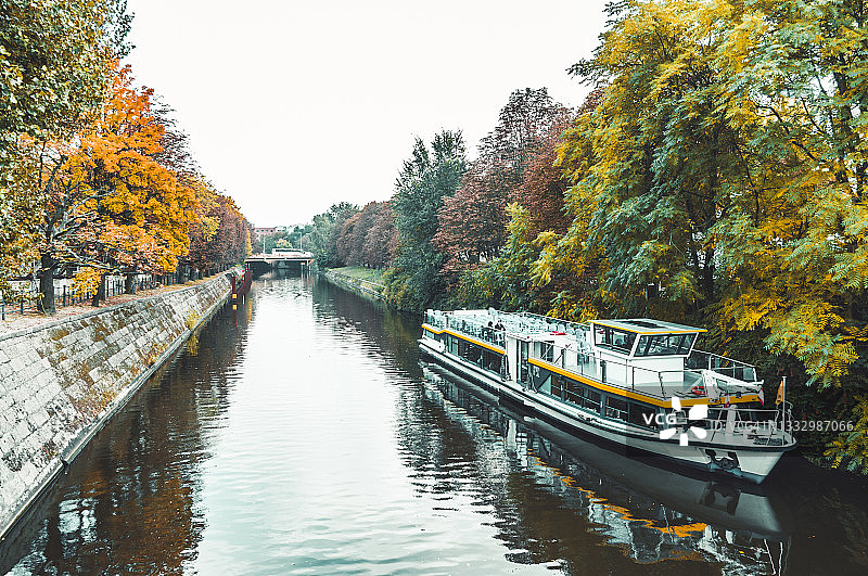 施普雷河，柏林，德国图片素材