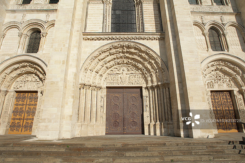 法国的圣丹尼斯大教堂图片素材
