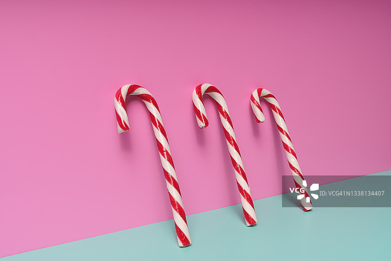 糖果手杖静物。圣诞节图片素材