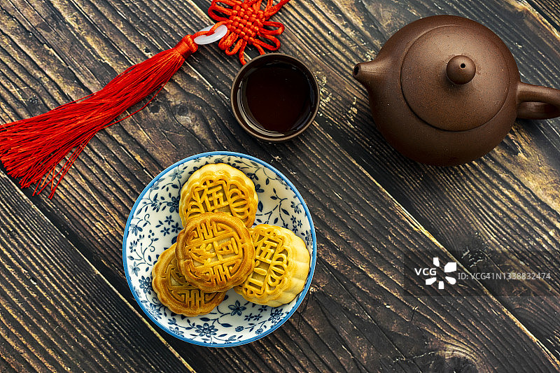中国中秋节食品月饼图片素材
