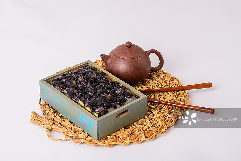 韩国传统年糕，豆浆年糕图片素材