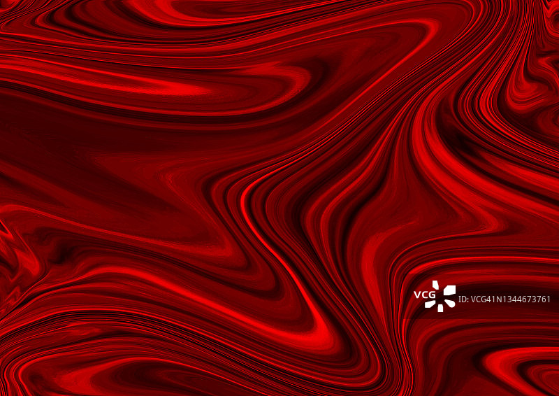 优雅的红色丝绸波浪壁纸抽象背景大理石纹理设计图片素材