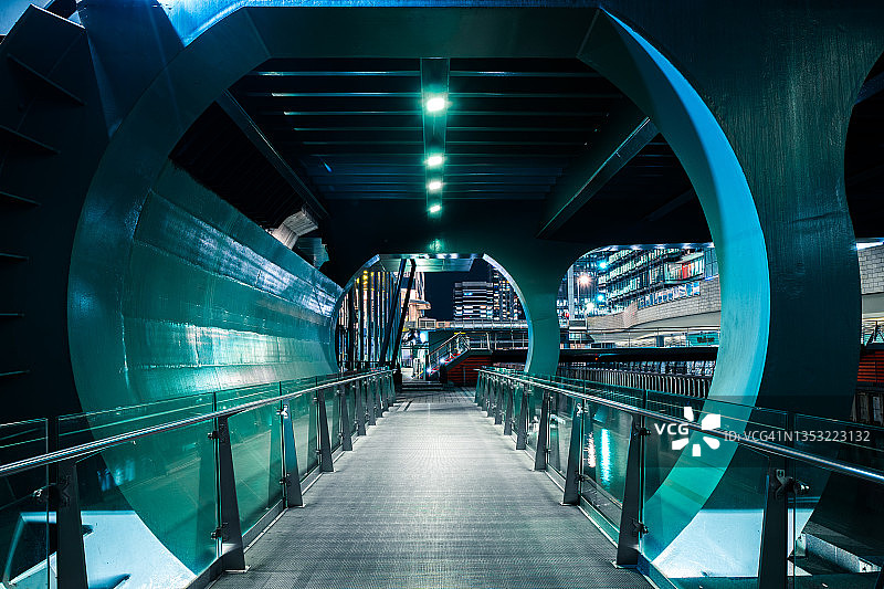 伦敦人行隧道人行桥图片素材