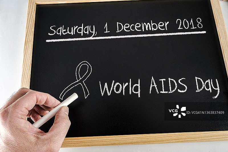 2018年世界艾滋病日，概念形象图片素材