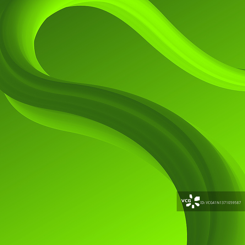 流体抽象设计的绿色梯度背景图片素材