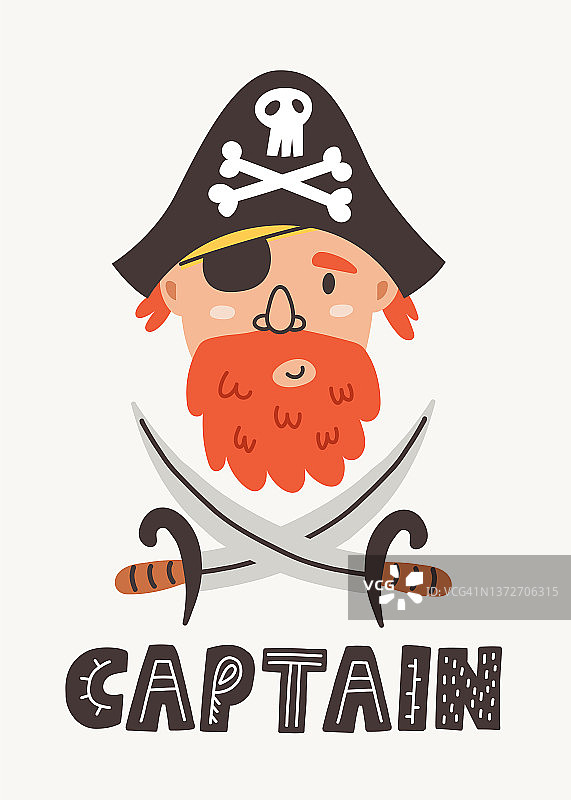 字母船长面对海盗剑图片素材