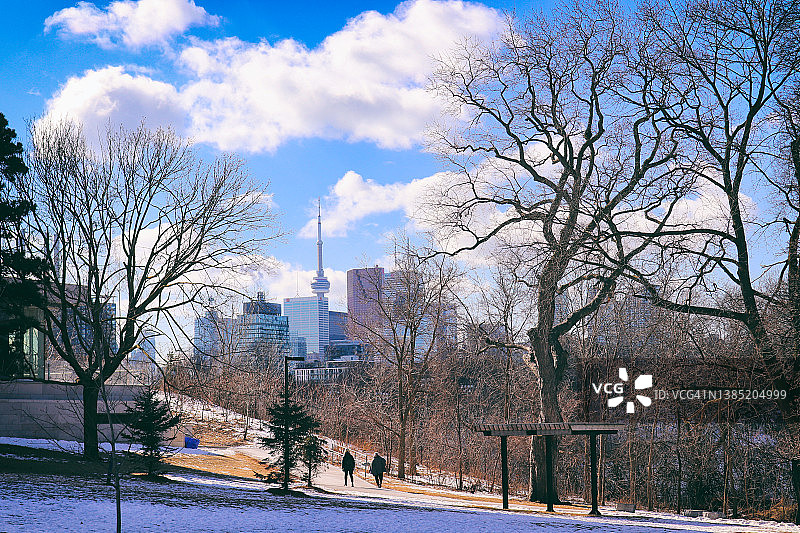 多伦多阳光明媚的冬日图片素材