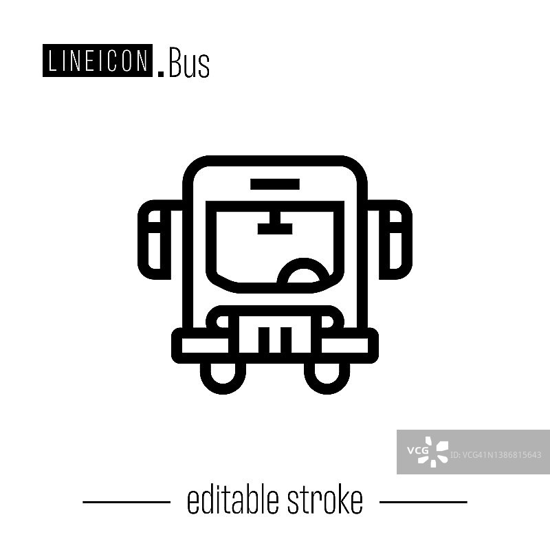 公共汽车线路图标图片素材