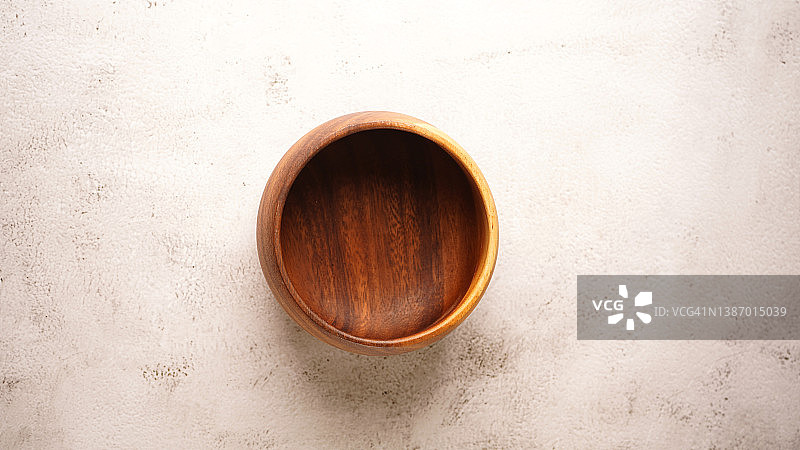 空木碗，石板背景平铺图片素材