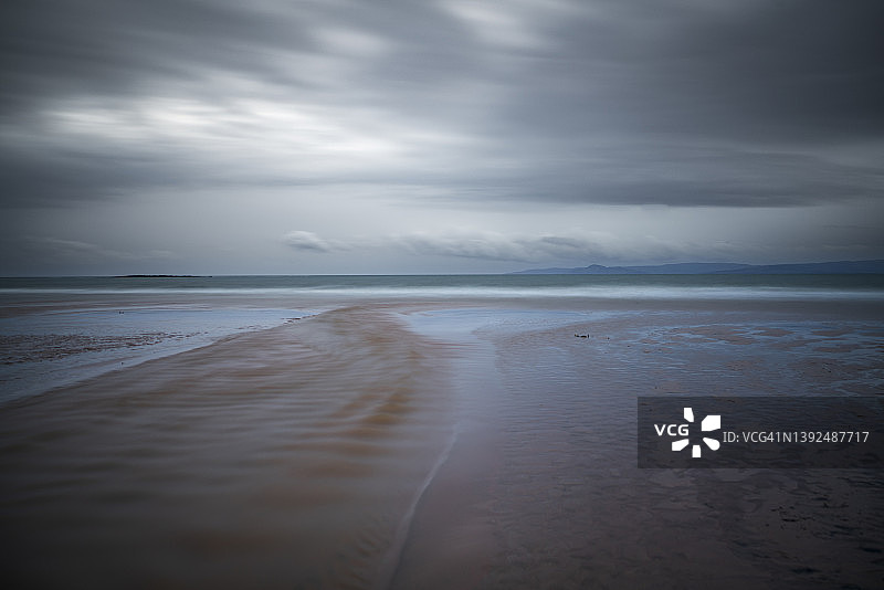 西米尔海滩，苏格兰北部艾尔郡图片素材