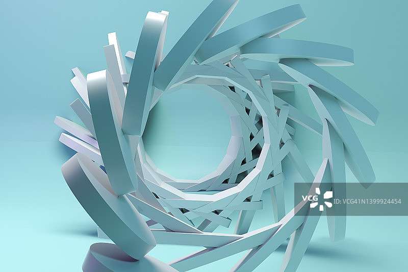 三维渲染螺旋抽象背景图片素材