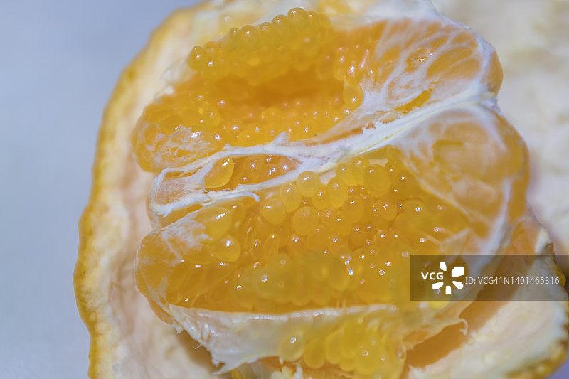 熟了的橘子要剥皮图片素材