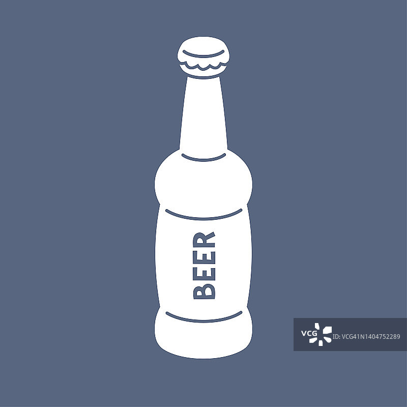 精酿啤酒瓶图标图片素材