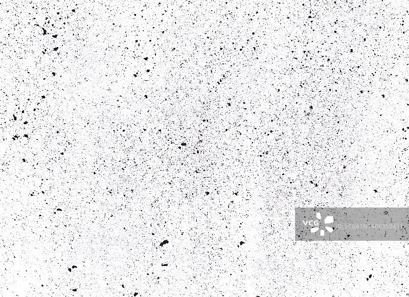 白色背景上孤立的黑色颗粒状纹理。Grunge stain设计元素。噪音长条木板插图。图片素材