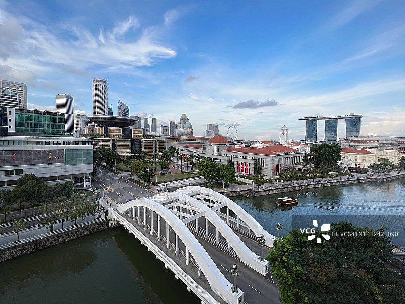新加坡城市的市中心图片素材
