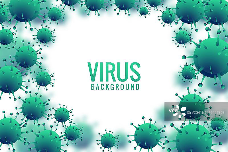 病毒和细菌的医学背景图片素材