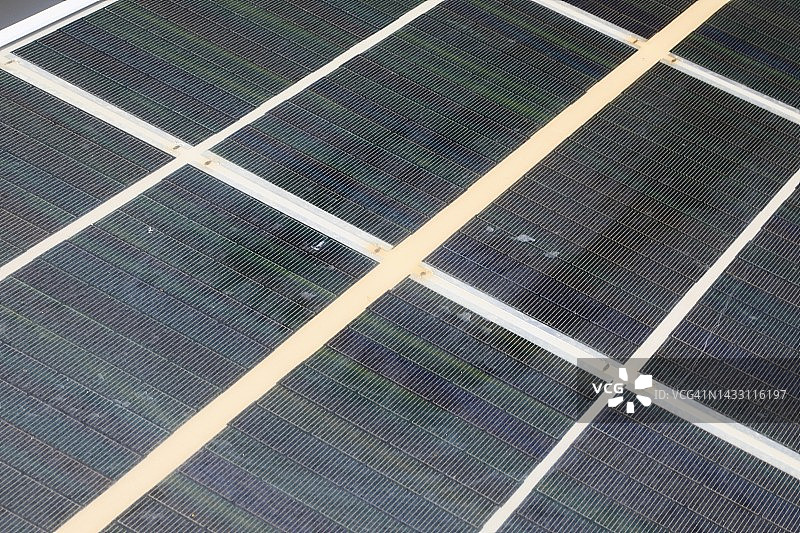 太阳能电池板的详细视图图片素材