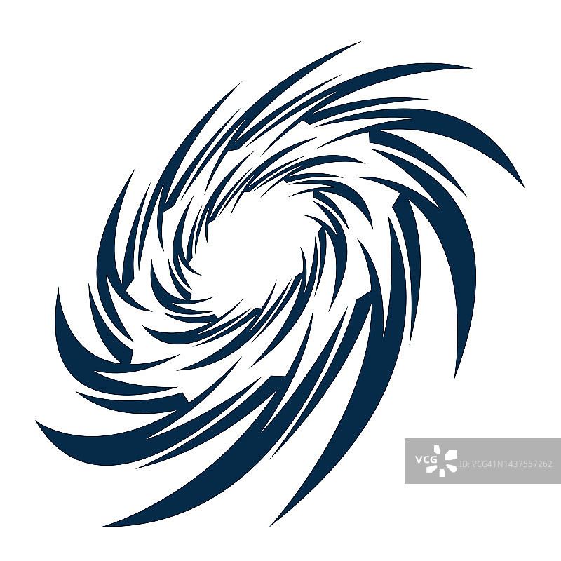 旋涡标志符号图标插图设计矢量。龙卷风、旋涡、飓风标志设计元素图片素材