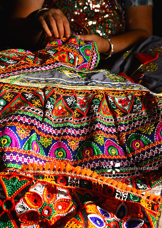 古吉拉特纺织工艺品——印度的文化遗产图片素材