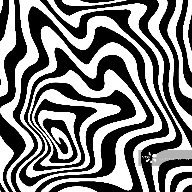 漩涡催眠黑白螺旋。单色抽象背景。矢量平面几何插图。模板设计的横幅，网站，模板，传单，小册子，海报图片素材