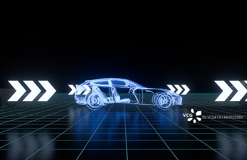 蓝光数据自动驾驶汽车图片素材