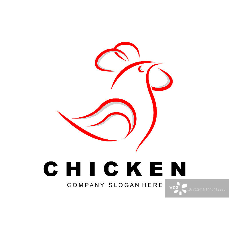 鸡标志，农场动物矢量，鸡场设计，炸鸡餐厅，咖啡馆图片素材