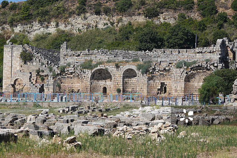 土耳其安塔利亚Perge古城剧院图片素材
