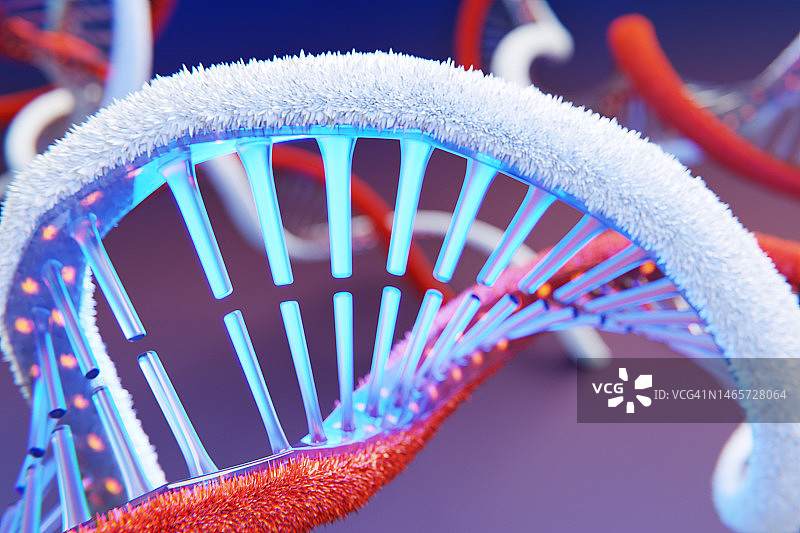 DNA序列螺旋DNA编码结构图片素材