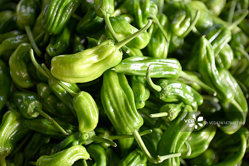 菜市场上成熟的蔬菜(辣椒)图片素材