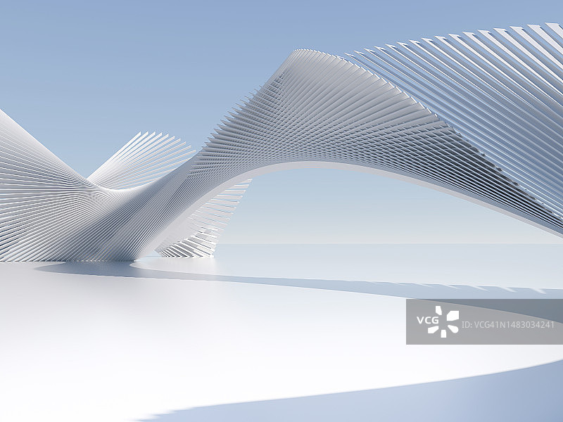 3D渲染建筑背景图片素材