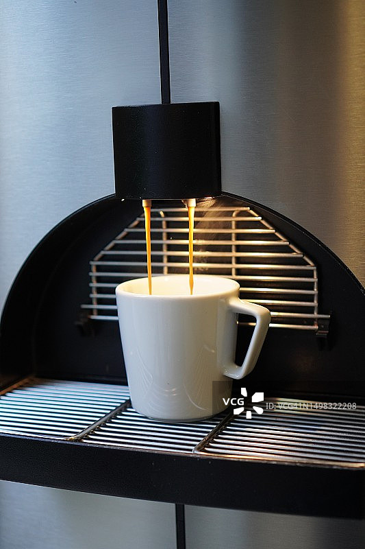 黑杯咖啡，咖啡机图片素材