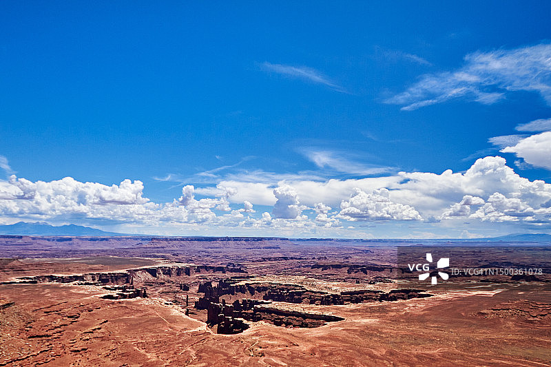 蓝天下的风景，峡谷地圈，美国，美国图片素材
