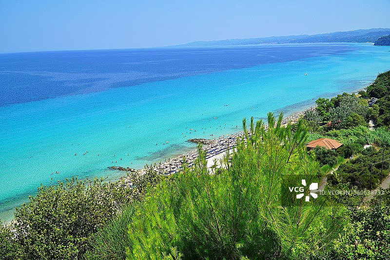 希腊的Athitos海滩图片素材