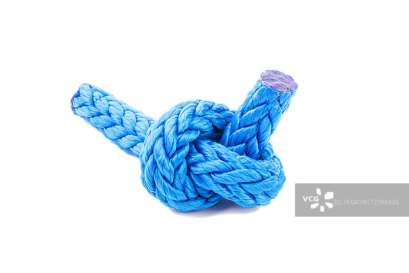 蓝色的绳子。图片素材
