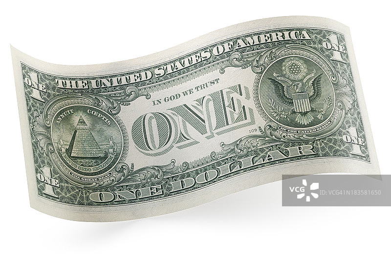 一美元钞票图片素材