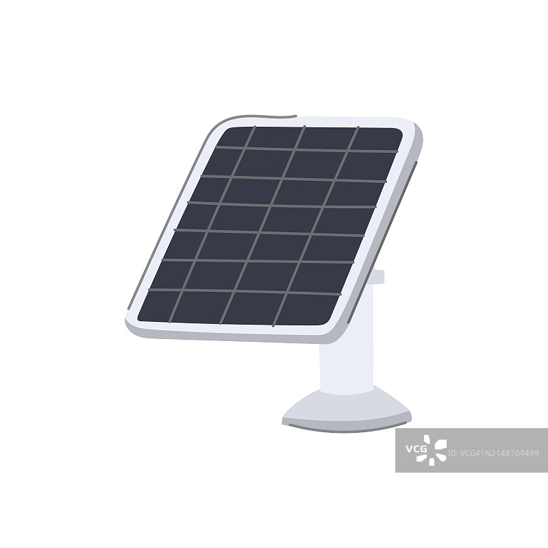 能源太阳能充电器卡通矢量插图图片素材