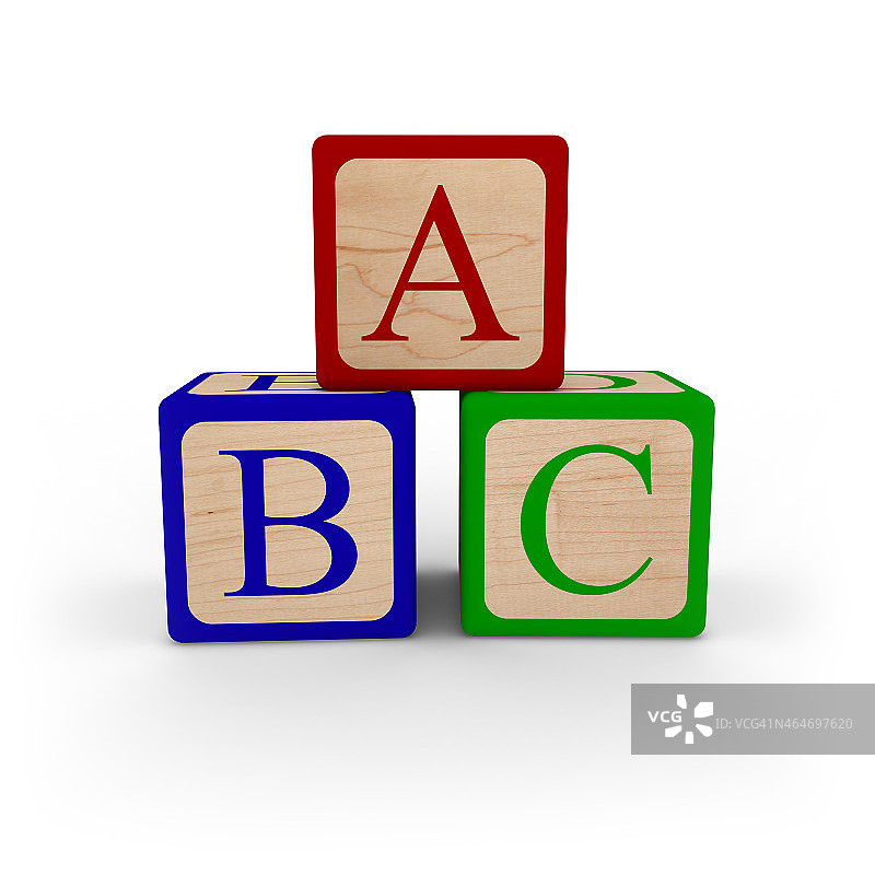 ABC字母积木图片素材
