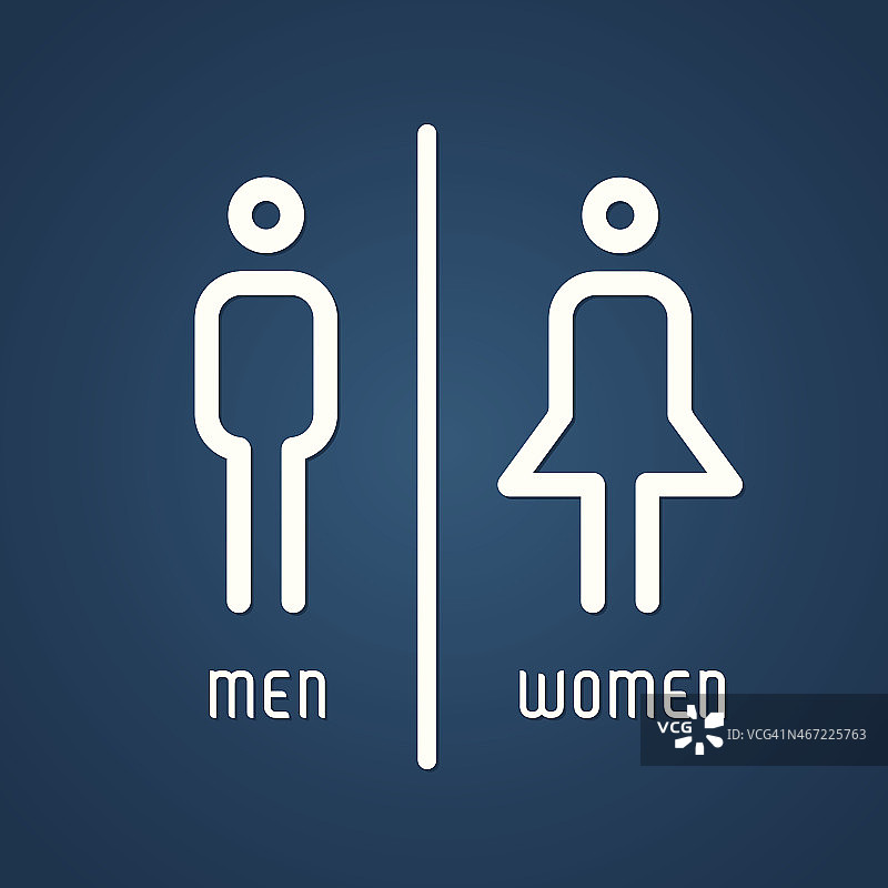 卫生间有男女标志图片素材